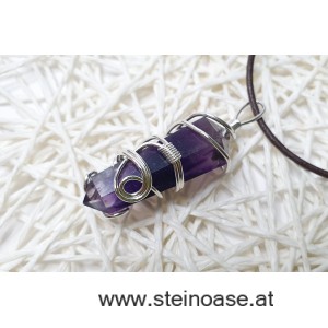 Anhänger Amethyst Spitze 'Spirale'